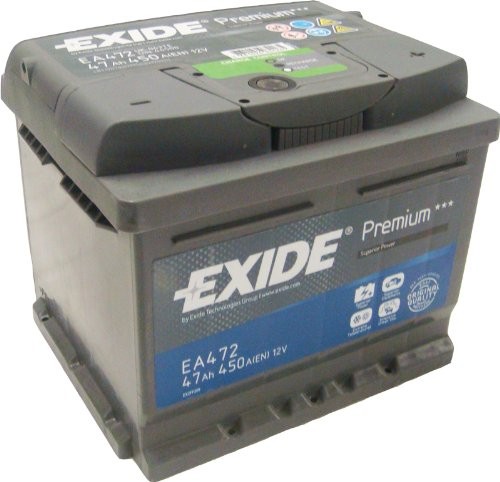 [EA472] EXIDE Premium Battery 12V 47Ah 470A(EN) (207x175x190mm)