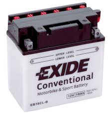 [EB16CL-B] EXIDE Motorcycle Battery 19Ah 12V 190A(EN) with Acid Pack (175x100x175)