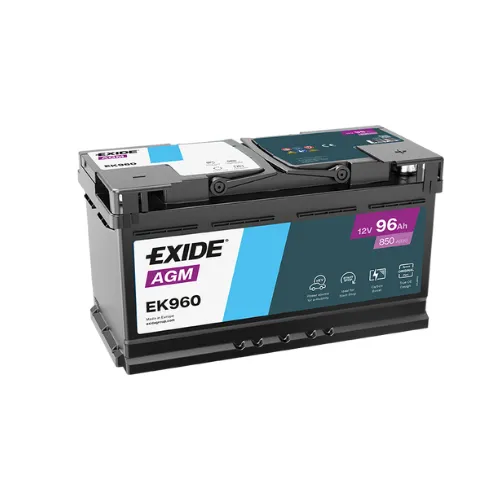 [EK960] EXIDE AGM Battery 96Ah 12V 850A(EN) (353x175x190mm)