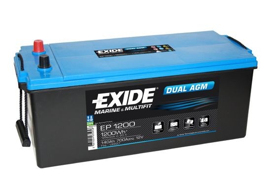 EXIDE Marine & Leisure Battery 12V 140Ah 700CCA(EN) Dual AGM (513x189x223)