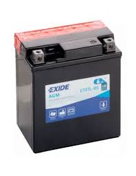 [ETX7L-BS] EXIDE AGM Motorcycle Battery 12V 6Ah 100A(EN) (115x70x130mm)