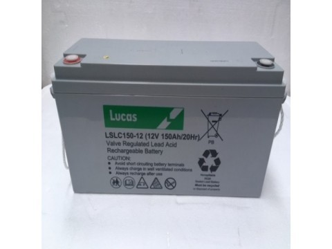 [LSLC160-12] LUCAS VRLA CYCLIC Battery 12V 160Ah AGM (485x172x240mm)