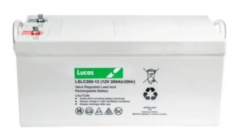 LUCAS VRLA CYCLIC Battery 12V 260Ah VRLA (521x269x220mm)
