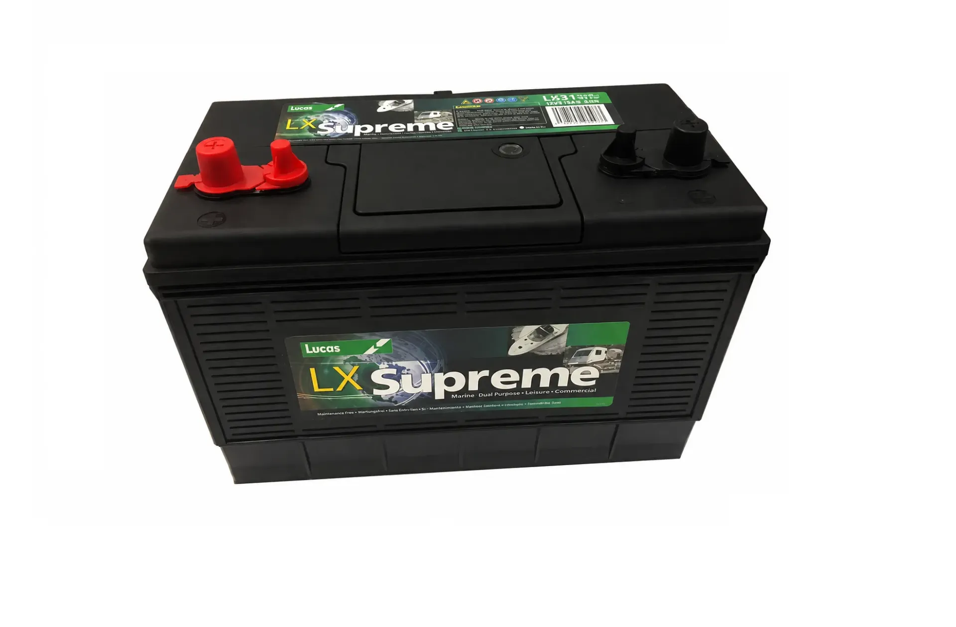 [LX31] LUCAS Supreme Dual Battery 12V 105Ah 800(EN) (330x172x242mm)