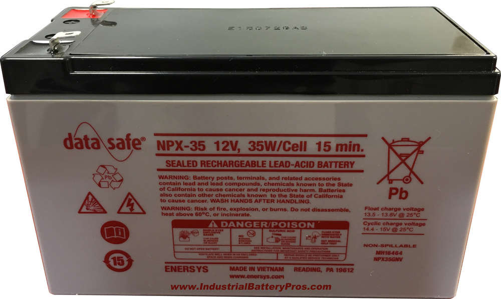 ENERSYS Battery DataSafe 12V 8Ah 35W/Cell(151x65x100mm)