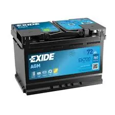 [EK720] EXIDE Micro-Hybrid AGM Battery 72Ah 12V 760A(CCA) (190x278x175mm)