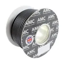 [TW04/01.100] AUTOMARINE Thin Wall 4 Core 1.0mm² 16.5Ah Low Voltage Cable (4X1.0mm) Black REEL