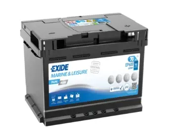 EXIDE Micro-Hybrid Dual AGM Battery 60Ah 12V 680A(EN) (190x242x175mm)