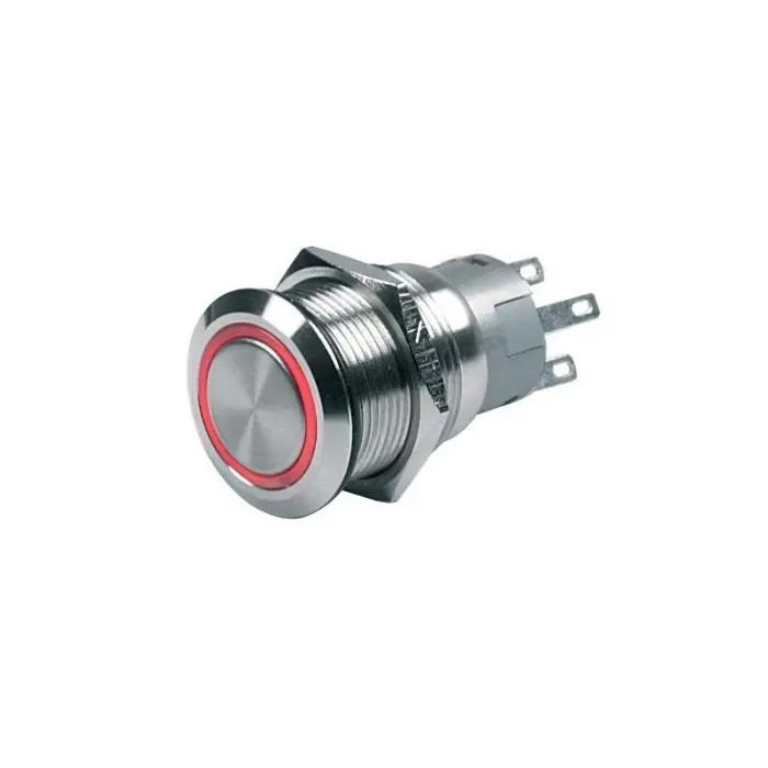 Switch Push-Button On-Off 24V Red