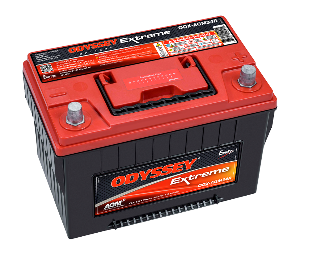 [ODX-AGM34] ENERSYS Odyssey Extreme AGM Battery 12V 68Ah 850CCA (277x173x201mm)